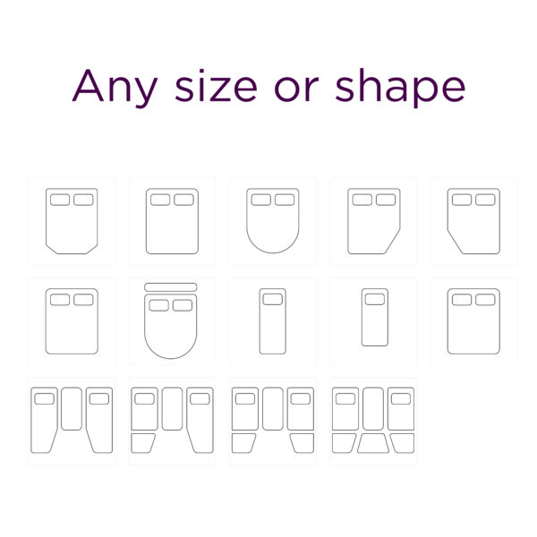 D lite alto caravan mattress bed shapes