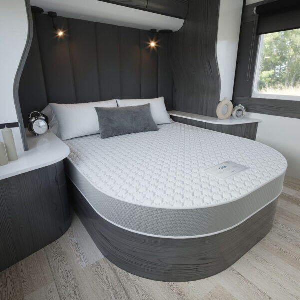 D lite alto memory foam product island bed caravan motorhome mattress lifestyle side