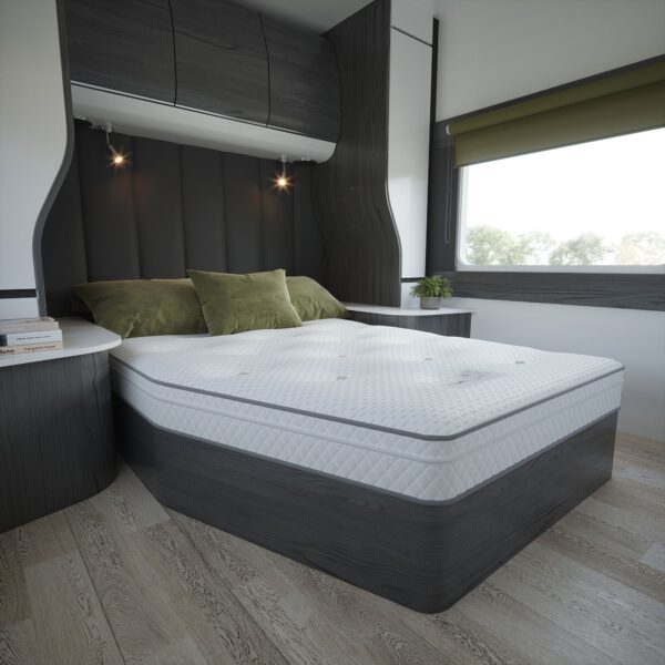 D luxe product french bed caravan motorhome mattress lifestyle copy