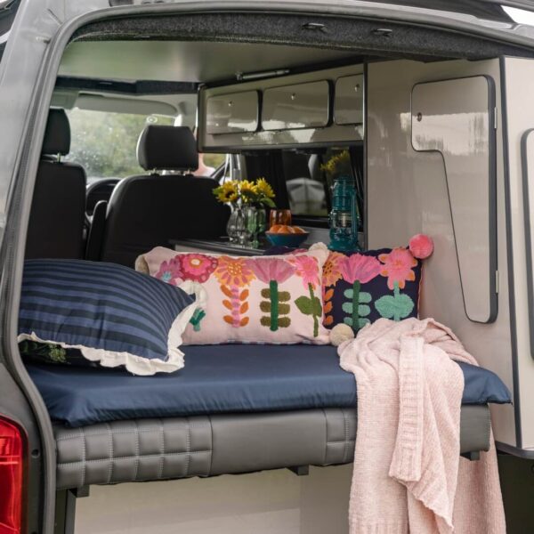 Duvalay campervan vw mattress topper dressed
