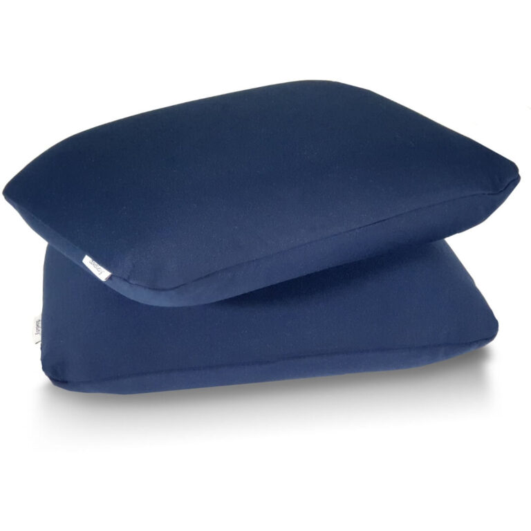 Travel Pillow Cutout Blue Stack
