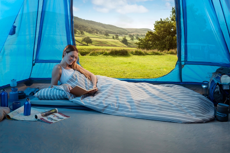 Camping tent duvalay sleeping bag