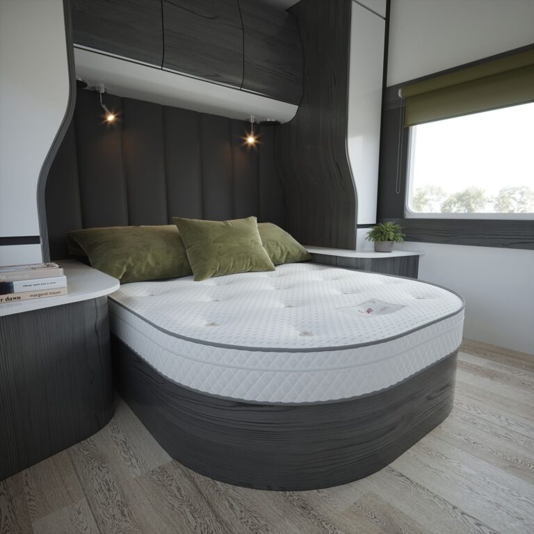 D luxe product island bed caravan motorhome mattress lifestyle side copy copy