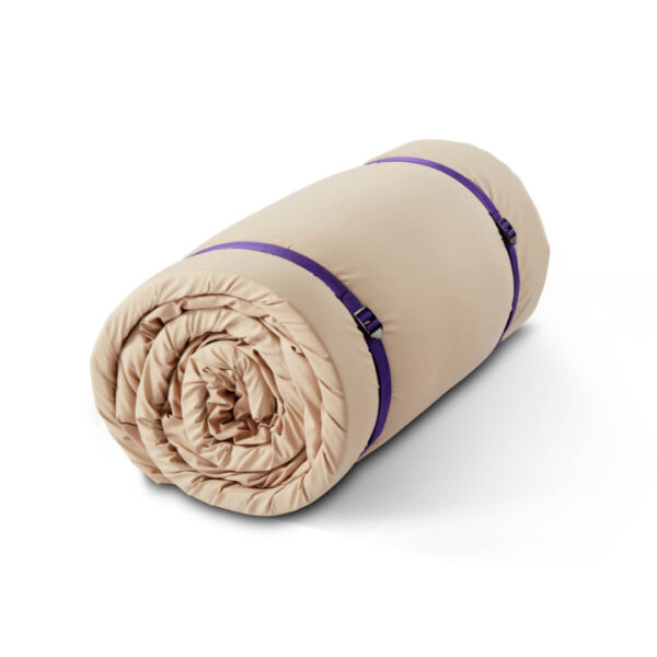 Duvalay sleeping bag cappuccino cutout rolled