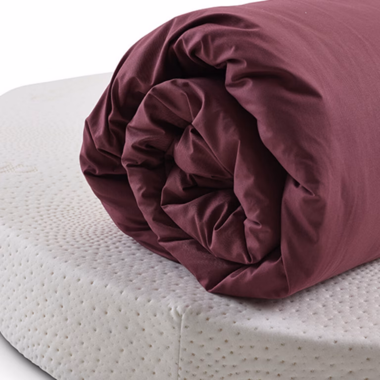 Duvet cover rolled