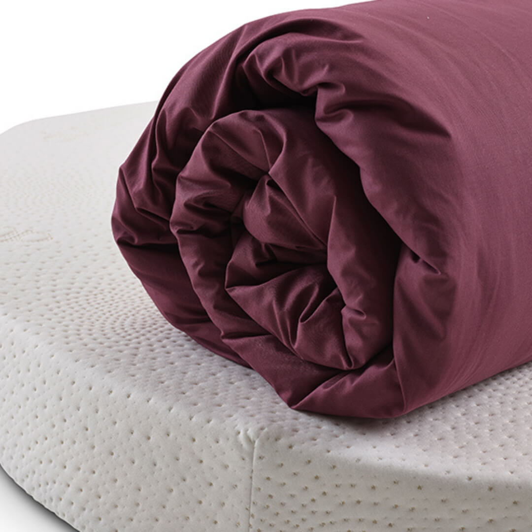 Duvet cover rolled
