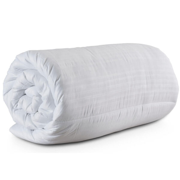 Duvet rolled side view