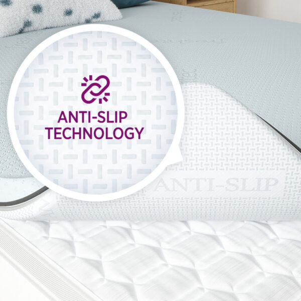 Home topper freshtec foam grey trim anti slip