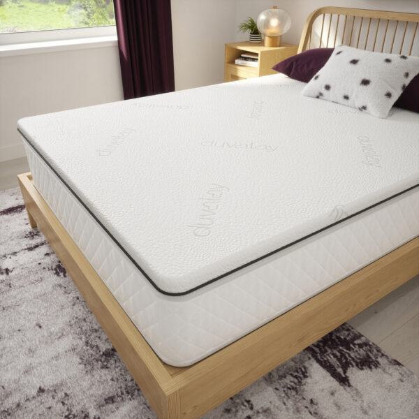 Home topper memory foam angled view