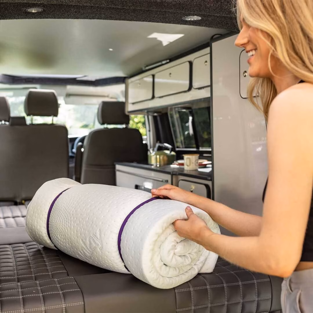 Travel topper roll in back of camper lifestyle 2