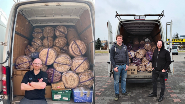 Duvalay donates sleeping bags to ukraine