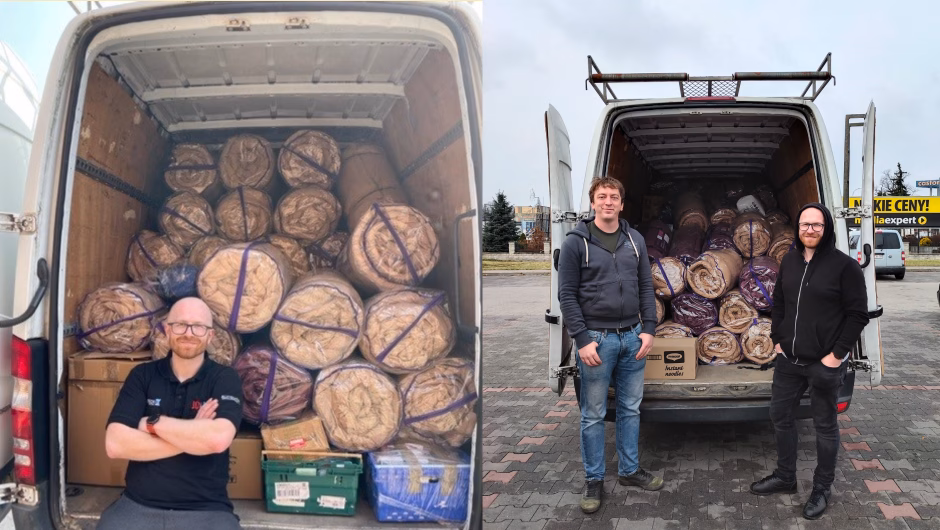 Duvalay donates sleeping bags to ukraine