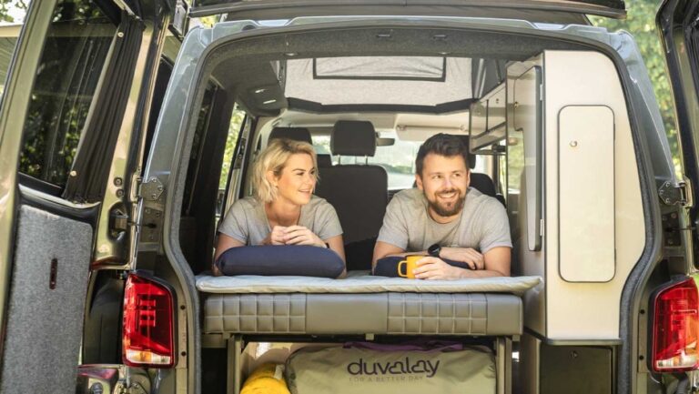 Duvalay vw campervan t5 t6 mattress topper memory foam rock and roll bed