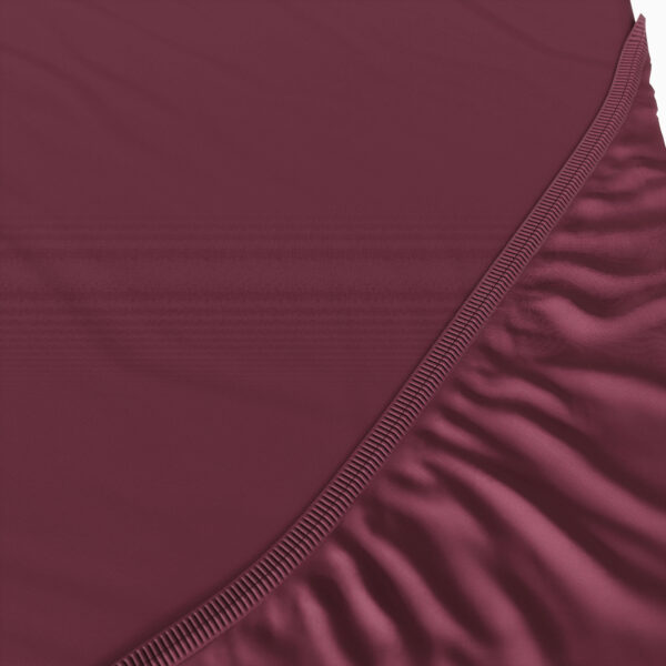 Fitted sheet plum zoomed in corner 2 original