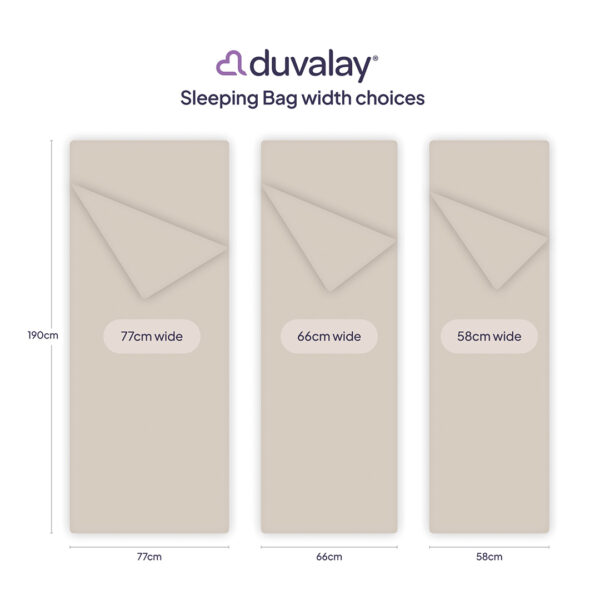 Sleepbag width compare