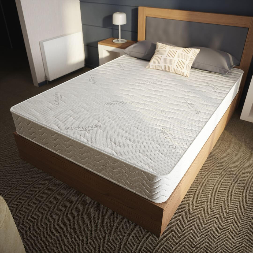 Silver static caravan mattress top