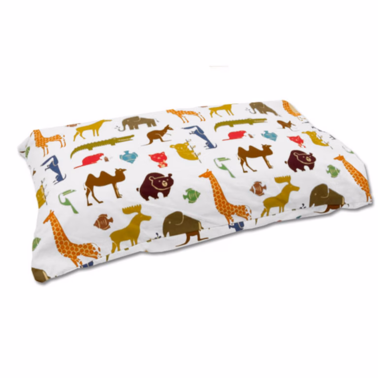 Twin pillow animal print